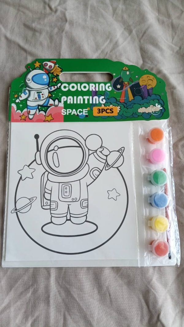 Coloring painting (space) 3pcs