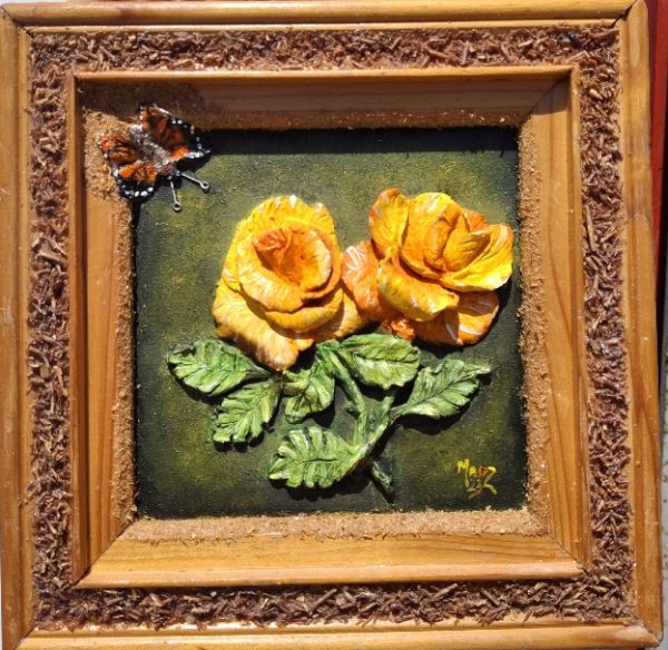 Yellow roses 3D